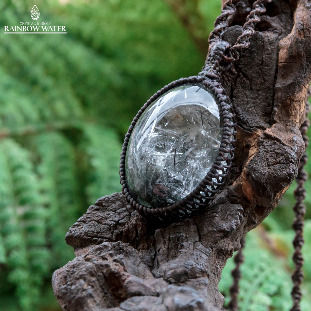 トルマリンインクォーツ ペンダント / Sg.Qua-094 | CRYSTAL&HEMP