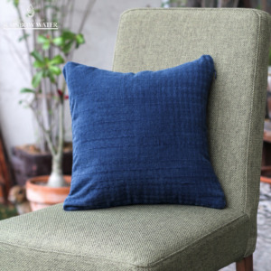 レコラヴ Blue Ocean Gold Beach クッションカバー クッションカバー SAIL 40×40 オレンジ/ブルー｜Kelpman textile